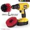 Drill Brush Power Scrubber By Useful Products 5 in W 5 in L Brush, Red 5in-Red-Orig-RdBlk - alternate 6